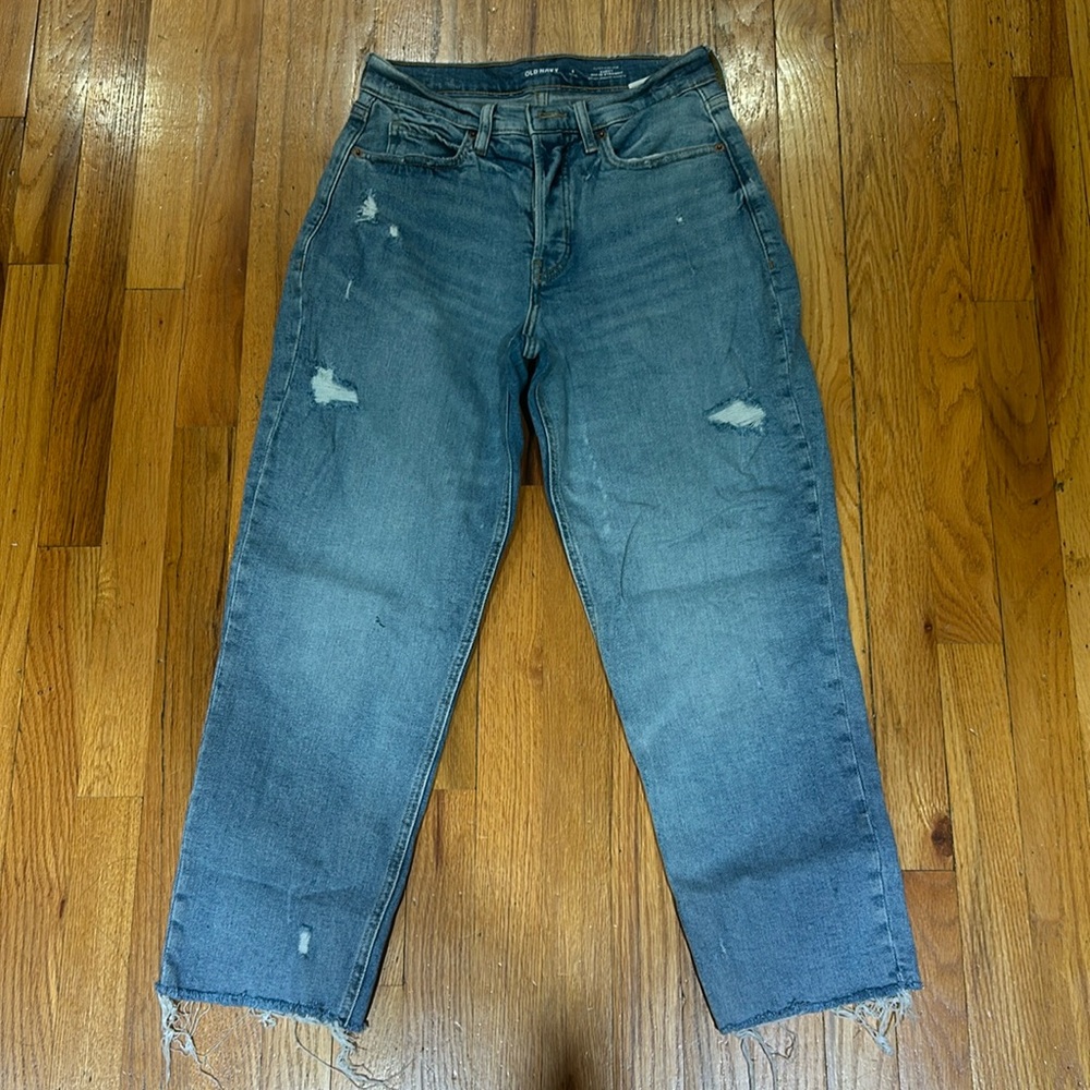 Extra High Rise Curvy Sky Hi Straight Old Navy Jeans